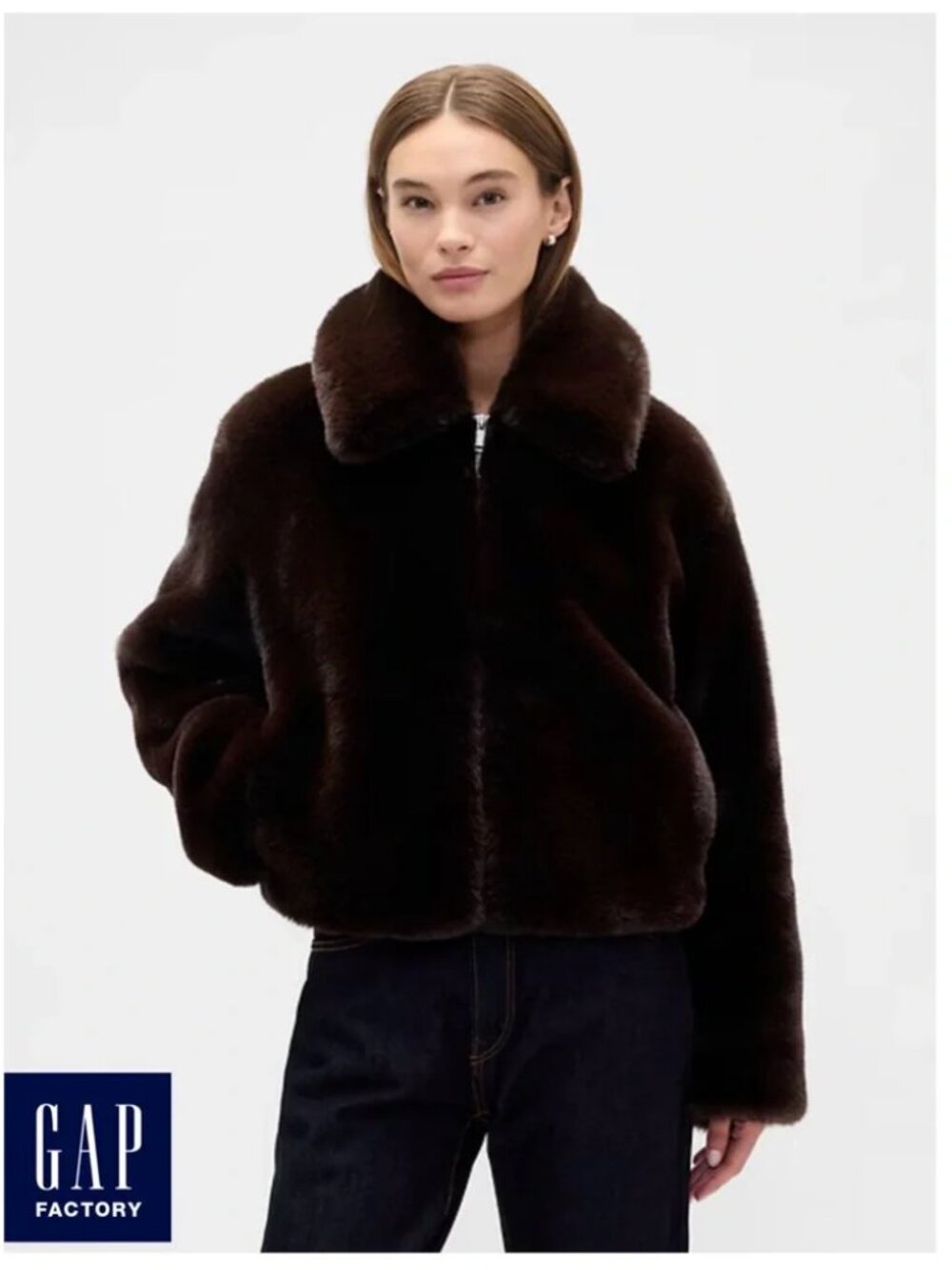 Gap Faux Fur Bomber Jacket